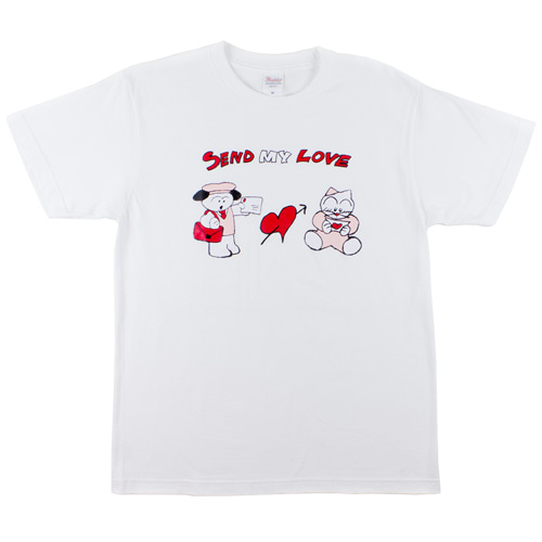 send my love T-shirts (white)